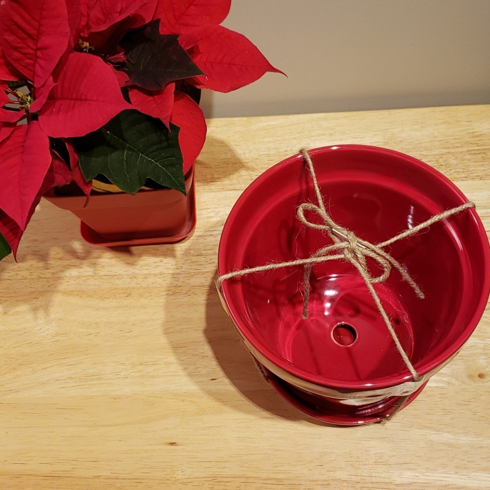 Rae dunn" Roses are Red" Pots - Picture 2 of 3